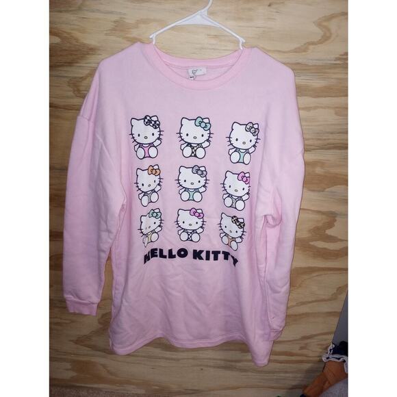 Hello Kitty Small Sweater Oversized Pink Comfy - Picture 1 of 1